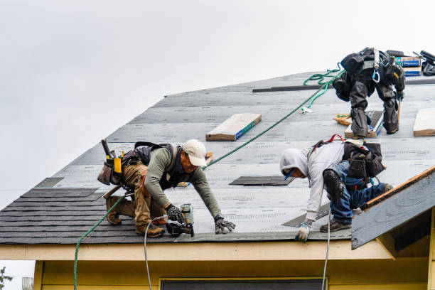 Professional Roofing technician working in Harmony, NC